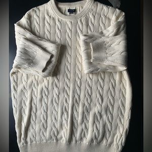 Men’s JCrew Cable-knit crewneck sweater